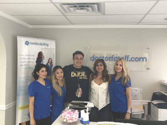 Petros came in to Coolsculpt !!