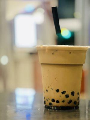 Unsweetened Oolong Tea w Boba