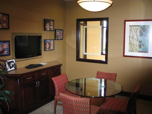 Our consult room to discuss your treatment privately...