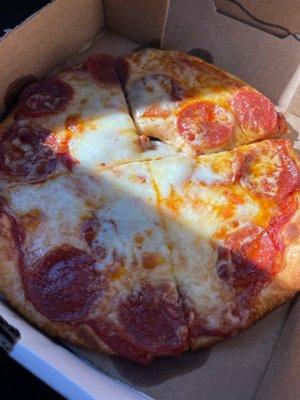 Pee-wee special pepperoni extra cheese