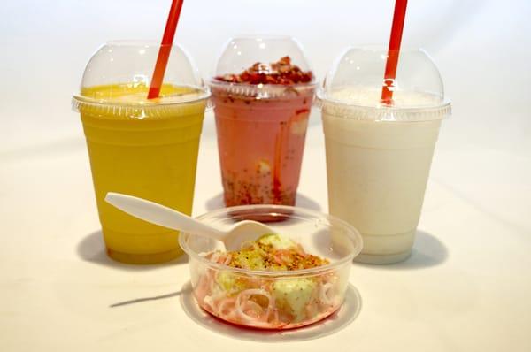 Mango Lassi, Falooda, and Lassi