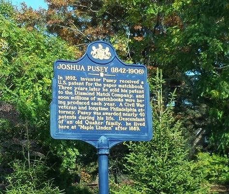 Joshua Pusey Historical Marker