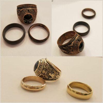 Fire damaged jewelry restoration..