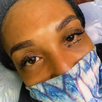 Ombre Powdered brows