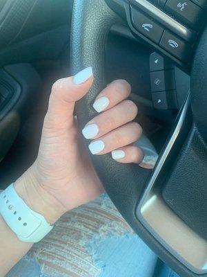 Beautiful white nails