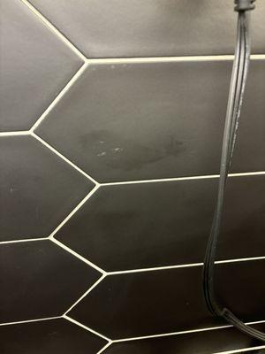 Damaged tile