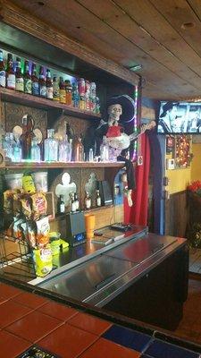 Cute little bar at entrance of comedy gunfight in Tombstone Western Theme Park.