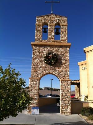 The bell tower.