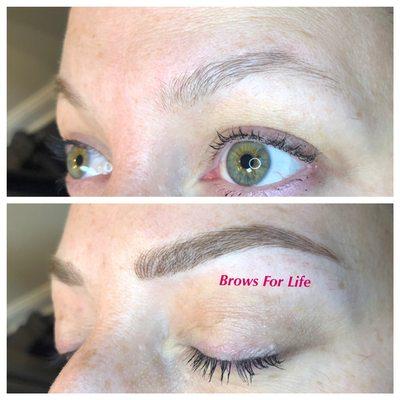 microblading and shading