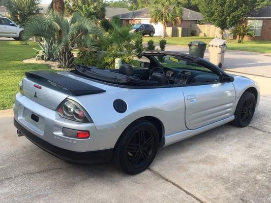 Jeremy didn't miss a single spot on this GTS Eclipse Spyder