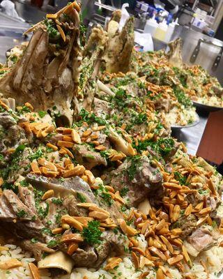 Special lamb and rice requested traditional dish for a private event