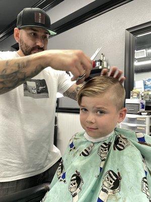 Blend Cut and Shave - Izzy did great cutting my son's hair.