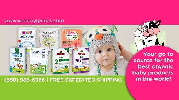 European Organic baby formula from Holle and Hipp