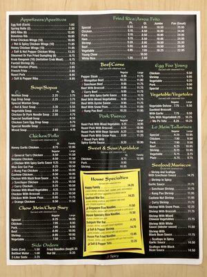 Magic Wok Menu 2