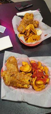 Fish and Sidewinder fries.