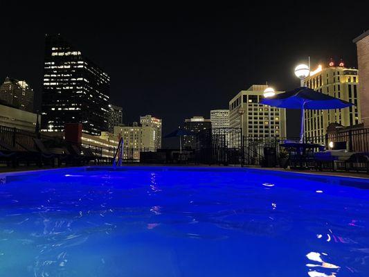 NOLA skyline from the pool.