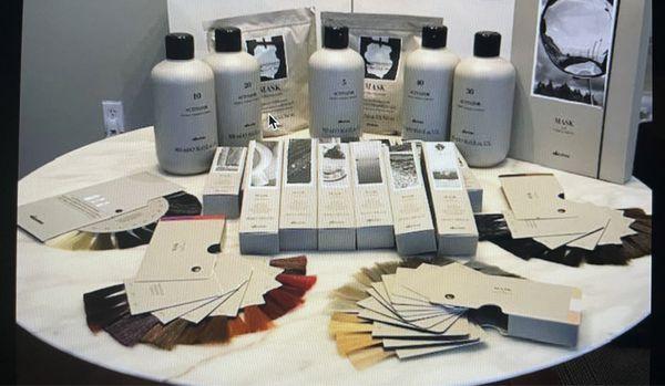 We are carrying Italian Davines color brand. Made from plants and flowers. Hydrate, long last and shine.