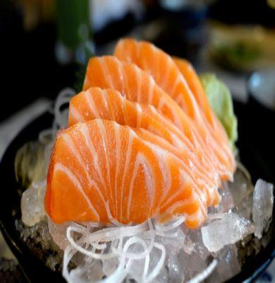 salmon sashimi