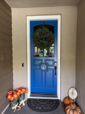 The final installed door! Pretty stunning as it came from a photograph to this physical beauty.