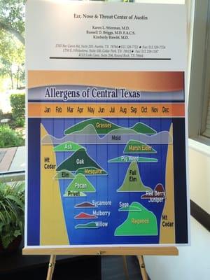 Allergens by season/month.