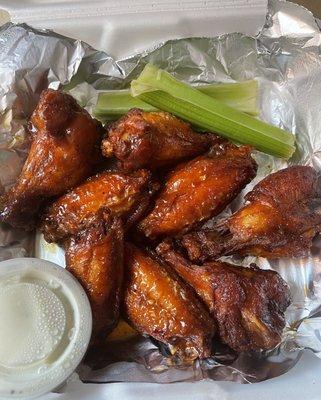 Jumbo wings- Mango Habanero $11.99