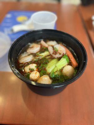 Seafood noodle soup