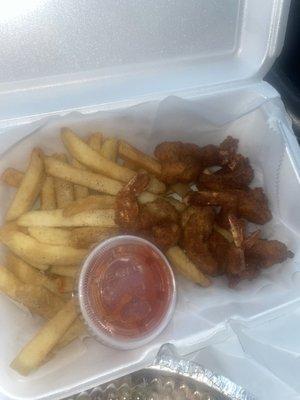 Fried Shrimp and fries