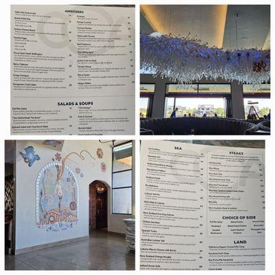 Interior and menu