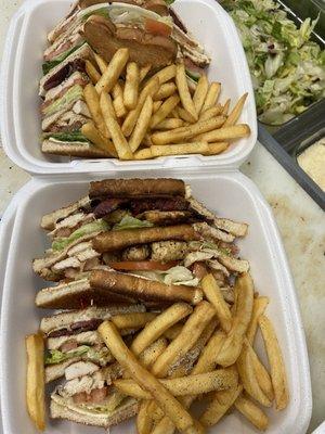 Grill chicken club