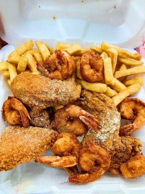 Chicken and shrimp combo