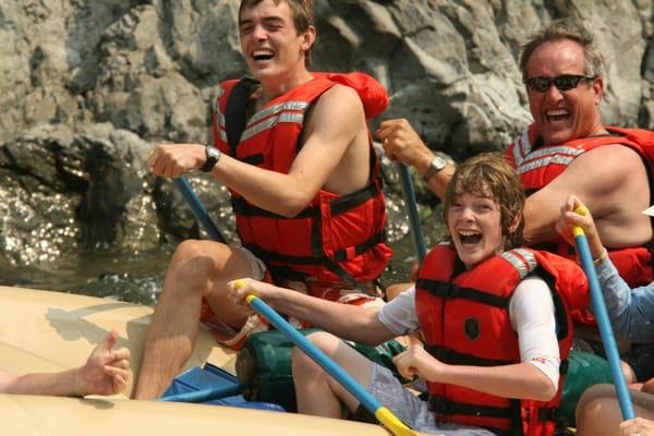 Laugh till your sides hurt whitewater rafting for the whole family near Spokane, Missoula, Coeur d' Alene