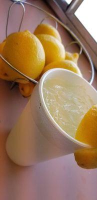 Fresh squeezed lemon shake up