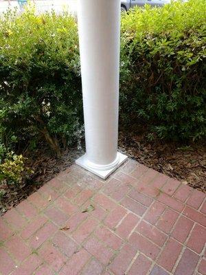 We started with a rotten column but when we finished it looked like new.  We saved the expense of a new custom column.