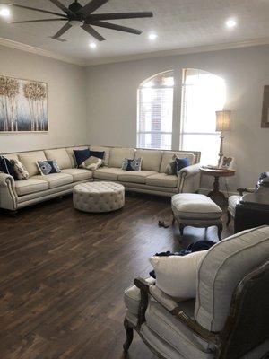 Living room flooring