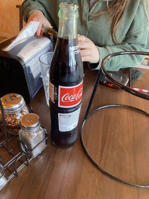 Coke in a bottle from Mexico