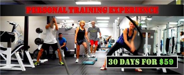 Learn More about our 30 Day Personal Training Experience!