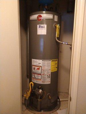 The water heater they installed