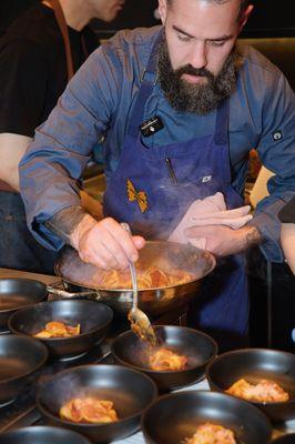 Plating Tortelloni Pasta