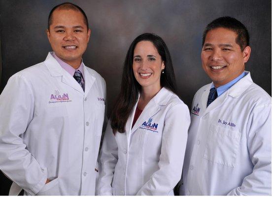 Ben D. Alilin MD Monica Antolin ARNP E. Roger Alilin Jr. MD Left-to-Right