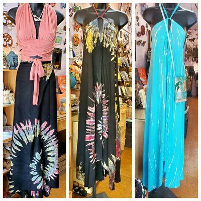 Hi lo tie dye halter dress/maxi skirt