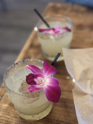 Draft House Margarita - don't let the flower fool you, this thing comes with a serious kick!