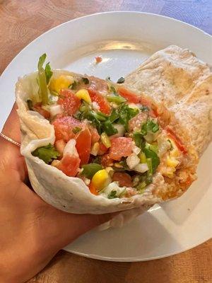 Veggie burrito