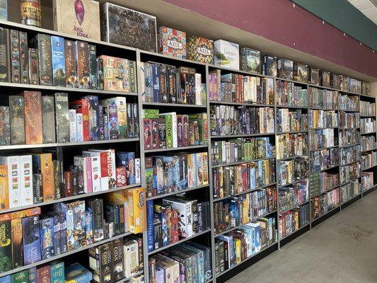 Large board game selection