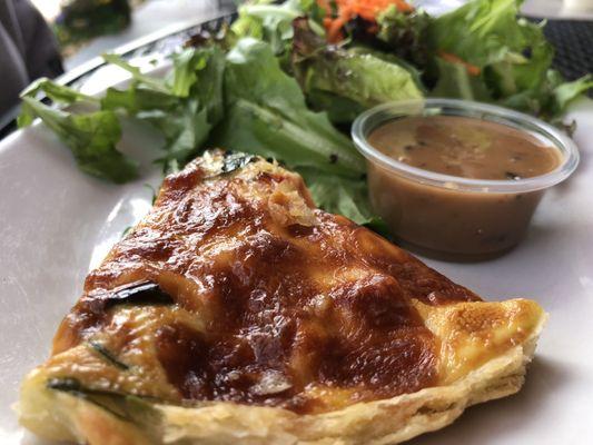 Quiche and salad