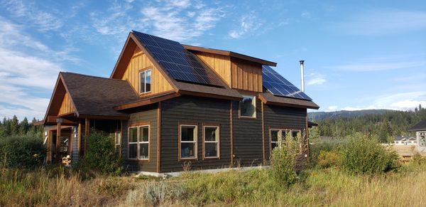 Beautiful installation on the Net Zero energy home