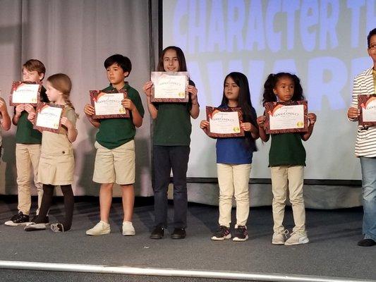 Character Traits during chapel