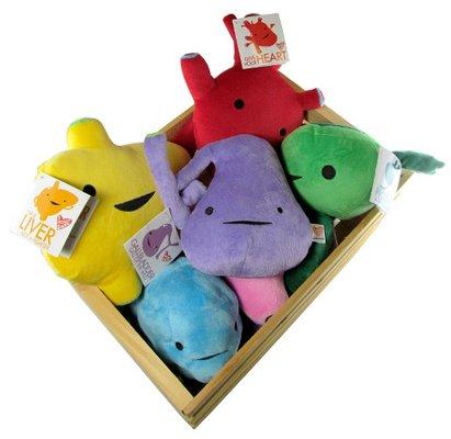 Plush Internal Organs make a great gift when someone needs a little pick me up after surgery