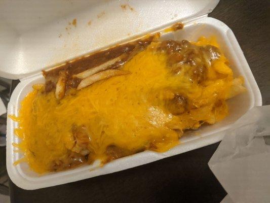 Chilli Cheese Fries. Yum!