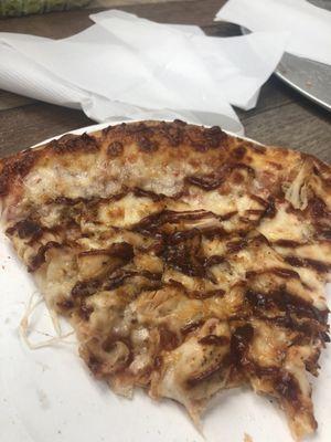 BBQ chicken pizza