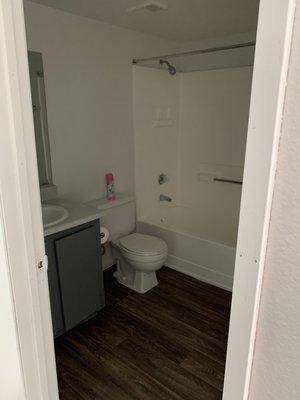 Guest Bathroom from a 2 Bed 2 Bath Unit